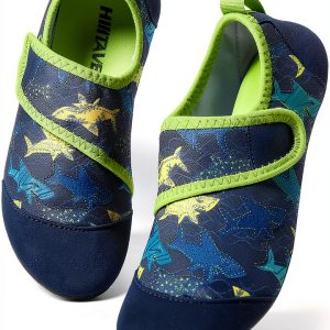 HIITAVE Boys Water Shoes Quick Dry Mesh Design-0