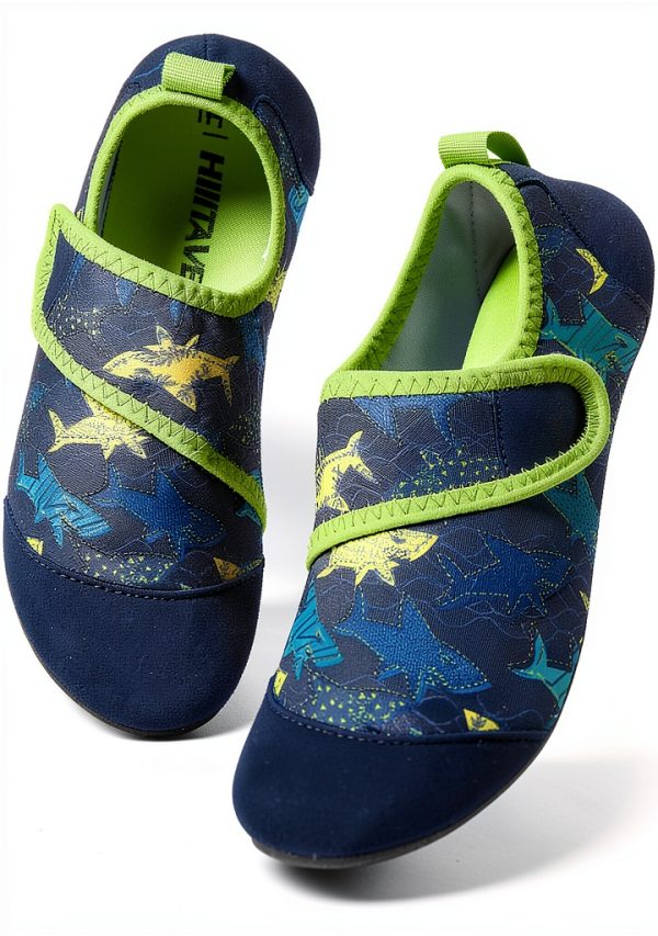 HIITAVE Boys Water Shoes Quick Dry Mesh Design-0