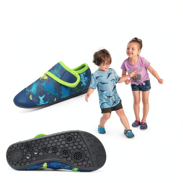 HIITAVE Boys Water Shoes Quick Dry Mesh Design-6