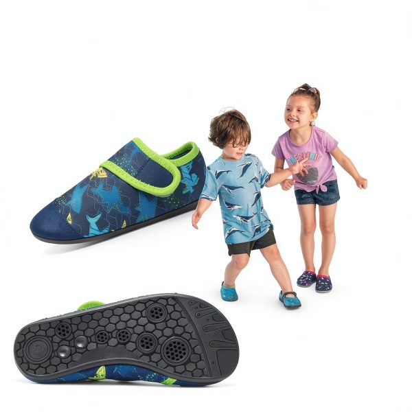 HIITAVE Boys Water Shoes Quick Dry Mesh Design-4