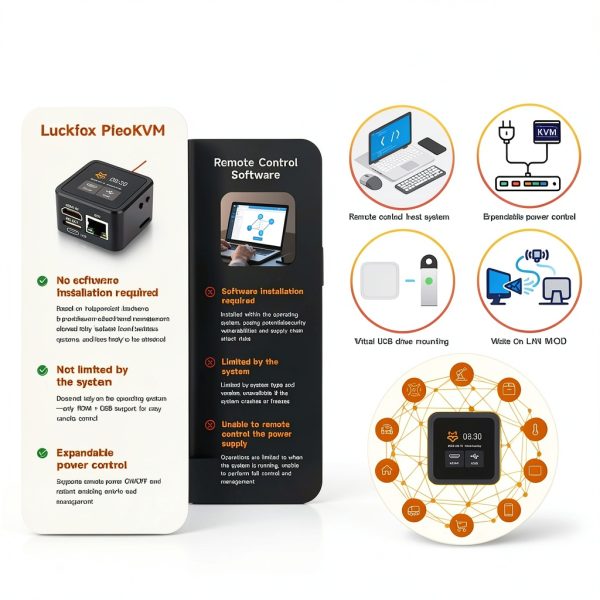 Luckfox PicoKVM IP KVM Remote Management Basic Kit 1 Piece HDMI 1080p-2