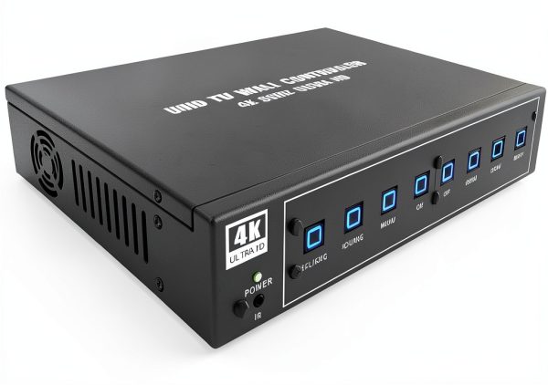 ISEEVY 4K60 UHD Video Wall Controller 2x2 1x2 2x1 1x3 3x1 1x4 4x1 TV Wall Controller for 4 TV Splicing Display Support 3840x2160@60Hz Inputs and Rotate 90 Degree for Portrait Mode Screens-6