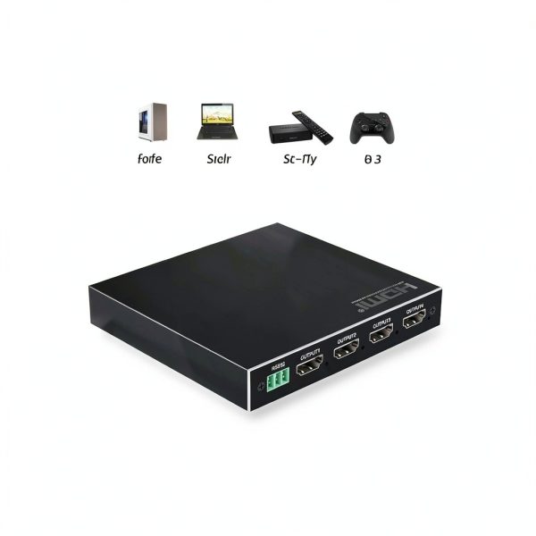 2x2 HDMI Video Wall Controller, Ultra HD 4 Channel DVI TV Wall Video multiviewer, 180° Rotating HDMI Splicing Display Processor with Remote for Laptop PC Computers, DVD Players(US)-4