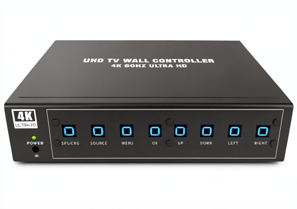 ISEEVY 4K60 UHD Video Wall Controller 2x2 1x2 2x1 1x3 3x1 1x4 4x1 TV Wall Controller for 4 TV Splicing Display Support 3840x2160@60Hz Inputs and Rotate 90 Degree for Portrait Mode Screens-8