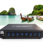 ISEEVY 4K60 UHD Video Wall Controller 2x2 1x2 2x1 1x3 3x1 1x4 4x1 TV Wall Controller for 4 TV Splicing Display Support 3840x2160@60Hz Inputs and Rotate 90 Degree for Portrait Mode Screens-0
