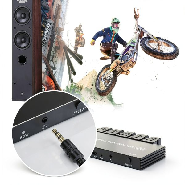 4K HDMI Video Wall Controller 2x2, LUKFOCAB TV Wall Processor with 8 Splicing Modes, 180° Rotate, 3.5mm Audio Extractor, IR Remote, 2x2, 1x2, 1x3, 1x4, 2x1, 3x1, 4x1, 4 TV Screen into 1 Wall Display-6