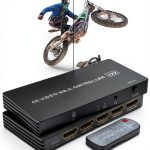 4K HDMI Video Wall Controller 2x2, LUKFOCAB TV Wall Processor with 8 Splicing Modes, 180° Rotate, 3.5mm Audio Extractor, IR Remote, 2x2, 1x2, 1x3, 1x4, 2x1, 3x1, 4x1, 4 TV Screen into 1 Wall Display-0