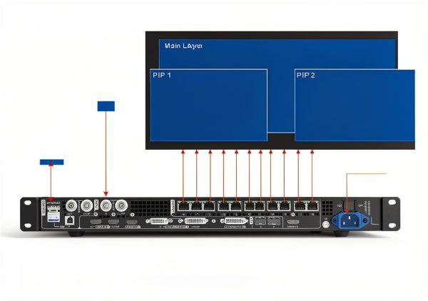 VX1000 LED Screen Built-in Scaling Controller EnhanBili 28W-5