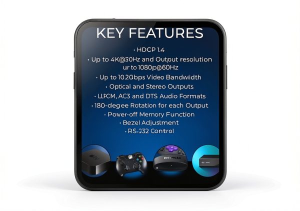 OREI 4K 3x3 HDMI Video Wall Controller 1080p Output 180° Rotate-7