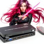 4K Video Wall Controller 2x2 TV Wall Controller 4x1 - HDMl Video Wall Processor with Remote, 8 Splicing Modes, HDMI/VGA Inputs, Splicing Display for 4 TV Screens into 1 Wall Display-0