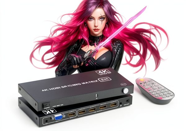 4K Video Wall Controller 2x2 TV Wall Controller 4x1 - HDMl Video Wall Processor with Remote, 8 Splicing Modes, HDMI/VGA Inputs, Splicing Display for 4 TV Screens into 1 Wall Display-0