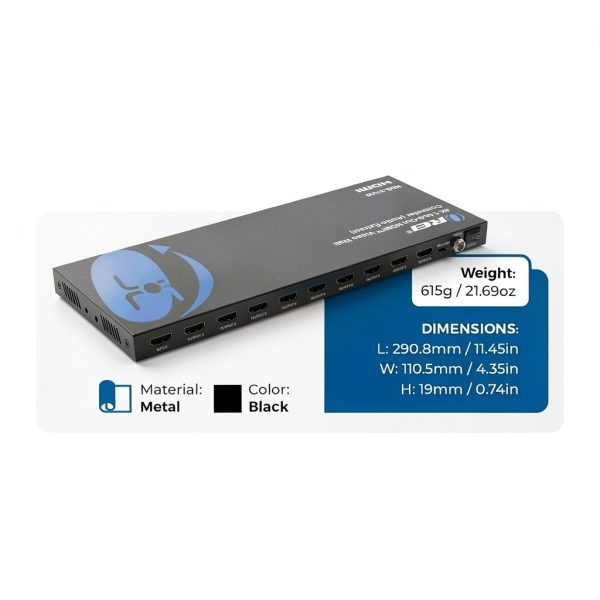 OREI 4K 3x3 HDMI Video Wall Controller 1080p Output 180° Rotate-4