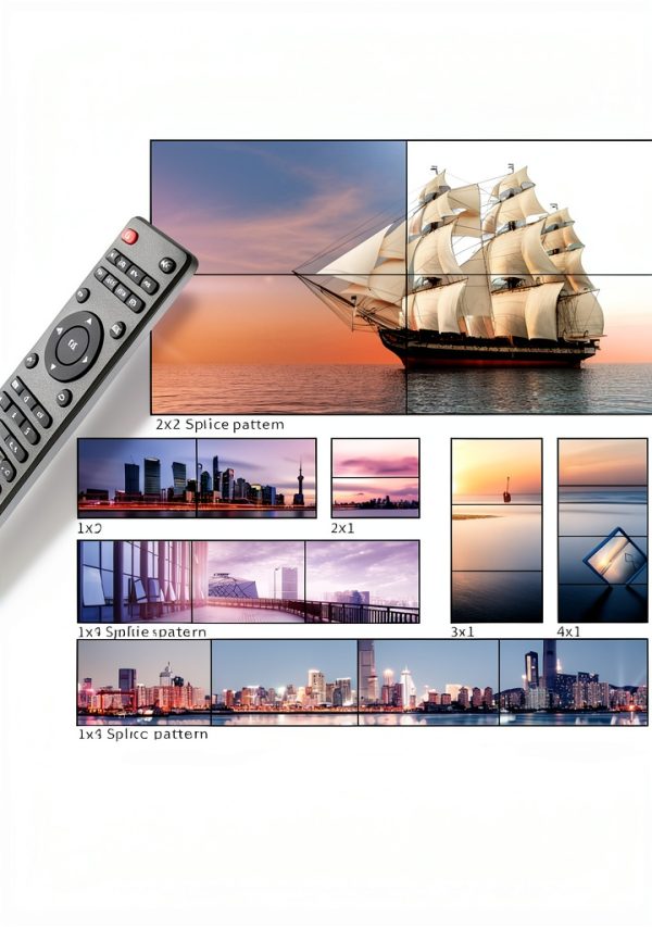 Video Wall Controller Flylin 4K Display HDMI 4-way Output 180° Rotate-4